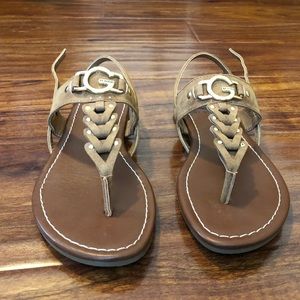 G by GUESS Liberty T-Strap Sandals